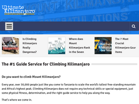'ultimatekilimanjaro.com' screenshot