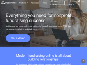 'mightycause.com' screenshot