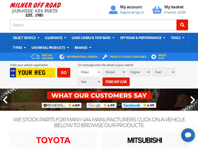 'milneroffroad.com' screenshot