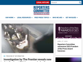 'rcfp.org' screenshot