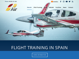 'grupooneair.com' screenshot