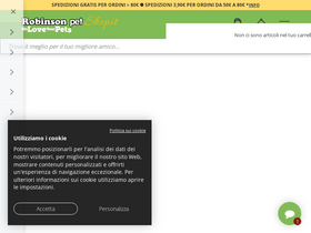 'robinsonpetshop.it' screenshot