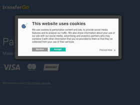 'transfergo.com' screenshot