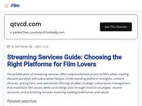 'qtvcd.com' screenshot