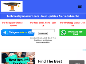 'technicalsymposium.com' screenshot