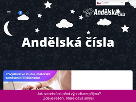 'andelska-cisla.cz' screenshot