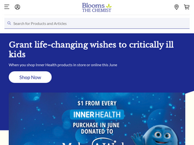 'bloomsthechemist.com.au' screenshot