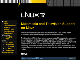 'linuxtv.org' screenshot