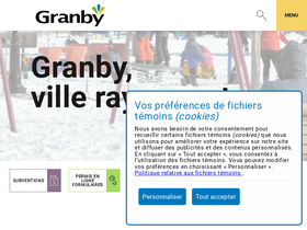 'granby.ca' screenshot