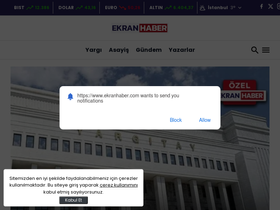 'ekranhaber.com' screenshot