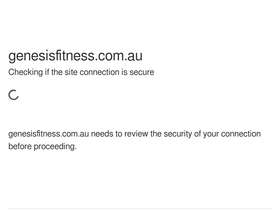 'genesisfitness.com.au' screenshot
