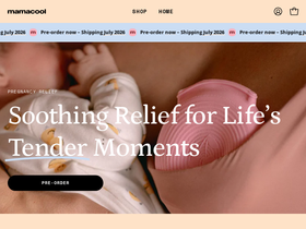 mamacool.com homepage screenshot