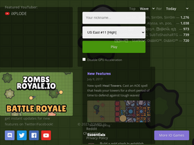 ZOMBS.io - [Update] Heal spell is now in the game! Use the