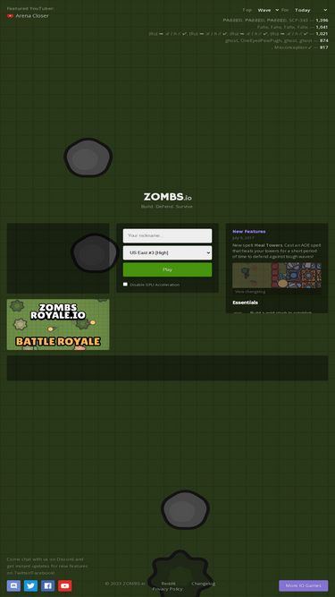 Insane zombs.io base, lasts over 140 waves! I had to post it here because  there was no active zombs.io subreddit, sorry! : r/ZombsRoyale