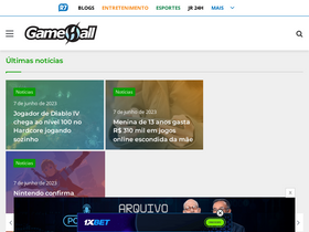 'gamehall.com.br' screenshot
