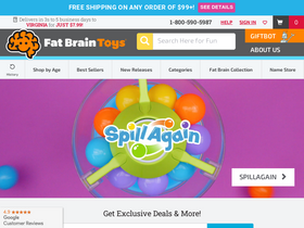 'fatbraintoys.com' screenshot