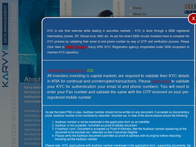 'karvykra.com' screenshot