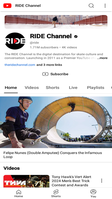 theridechannel.com