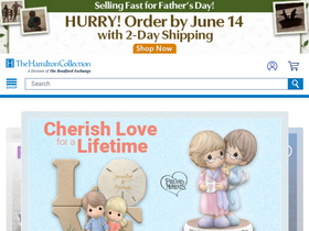 'hamiltoncollection.com' screenshot