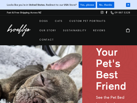 The Brooklyn Pet Beds homepage screenshot