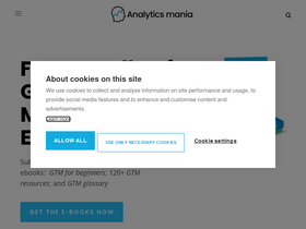 'analyticsmania.com' screenshot