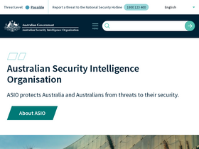 'asio.gov.au' screenshot