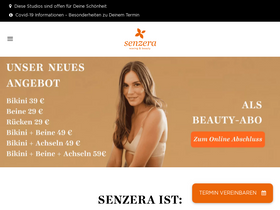'senzera.com' screenshot