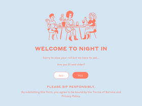 night-in.com homepage screenshot