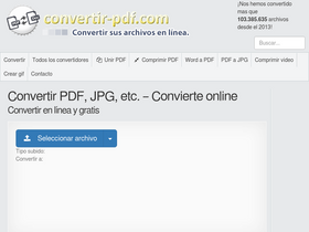 'convertir-pdf.com' screenshot