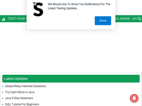 'softwaretestingo.com' screenshot