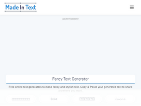 'madeintext.com' screenshot