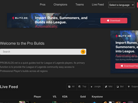 'probuilds.net' screenshot