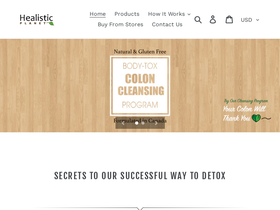 healisticplanet.com homepage screenshot
