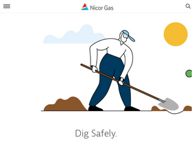 'nicorgas.com' screenshot