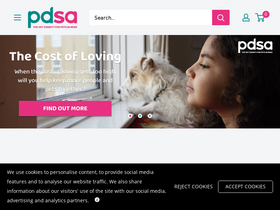 'pdsapetstore.org.uk' screenshot