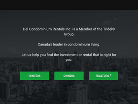 'delrentals.com' screenshot