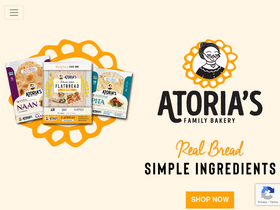 atoriasfamilybakery.com homepage screenshot
