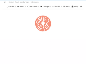 'unitedbypop.com' screenshot