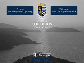 'ceredigion.gov.uk' screenshot
