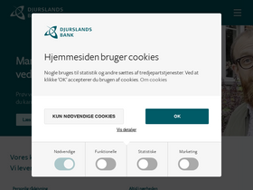 'djurslandsbank.dk' screenshot