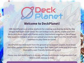'dbs-deckplanet.com' screenshot