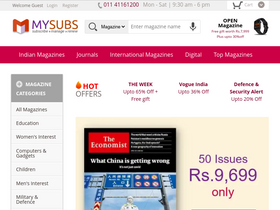 'mysubs.in' screenshot