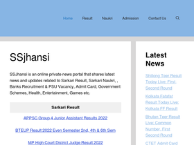 'ssjhansi.co.in' screenshot