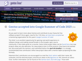 'gitweb.gentoo.org' screenshot