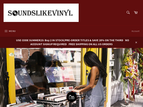 'soundslikevinyl.com' screenshot