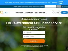 'qlinkwireless.com' screenshot