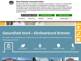 'gesundheitnord.de' screenshot