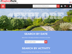 'exploreparis.com' screenshot