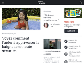 'naitreetgrandir.com' screenshot