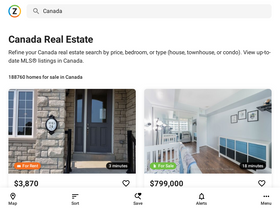 'zolo.ca' screenshot